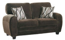 Homelegance Rubin Love Seat in Chocolate 9734CH-2 image