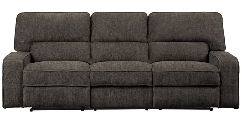 Homelegance Furniture Borneo Power Double Reclining Sofa in Chocolate 9849CH-3PWH image