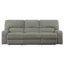 Homelegance Furniture Borneo Power Double Reclining Sofa in Mocha 9849MC-3PWH image