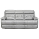 Homelegance Furniture Lambent Double Reclining Sofa in Silver Gray 9529SVE-3 image