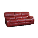 Homelegance Furniture Pecos Power Double Reclining Sofa in Red 8480RED-3PW image
