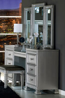 Homelegance Bevelle Vanity Dresser with Mirror in Silver 1958-15 image