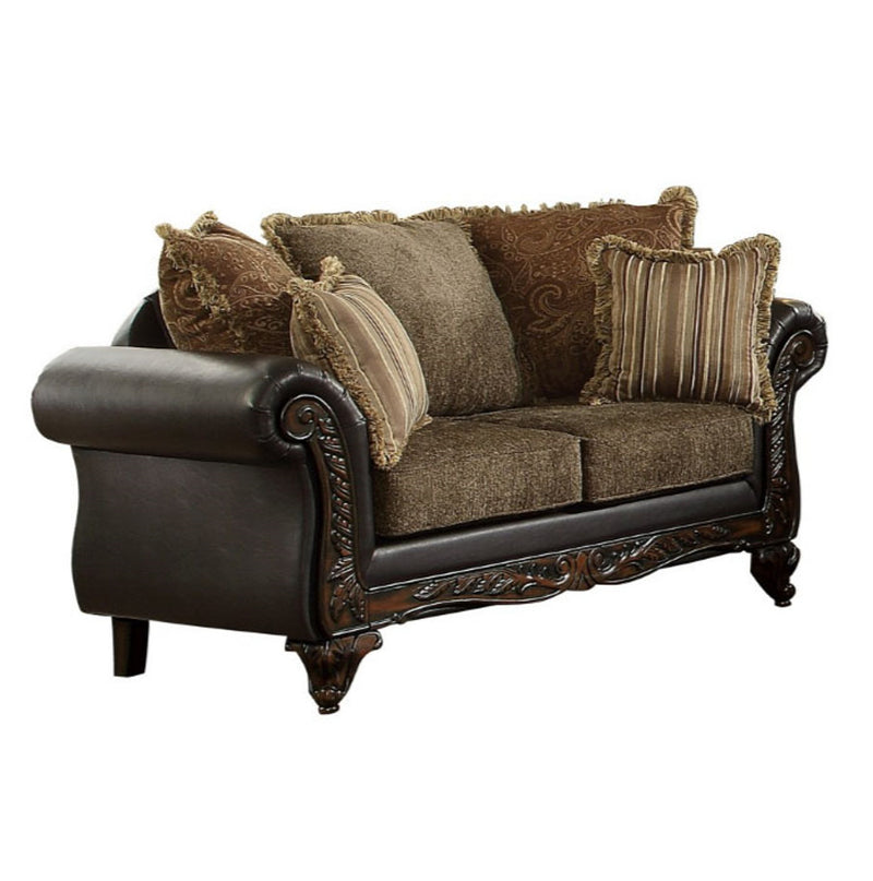 Homelegance Furniture Thibodaux Loveseat in Brown 8233TT-2 image