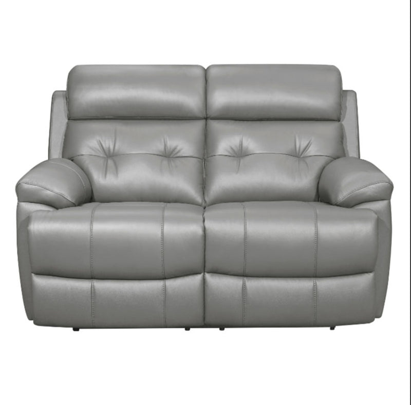 Homelegance Furniture Lambent Double Reclining Loveseat in Gray 9529GRY-2 image