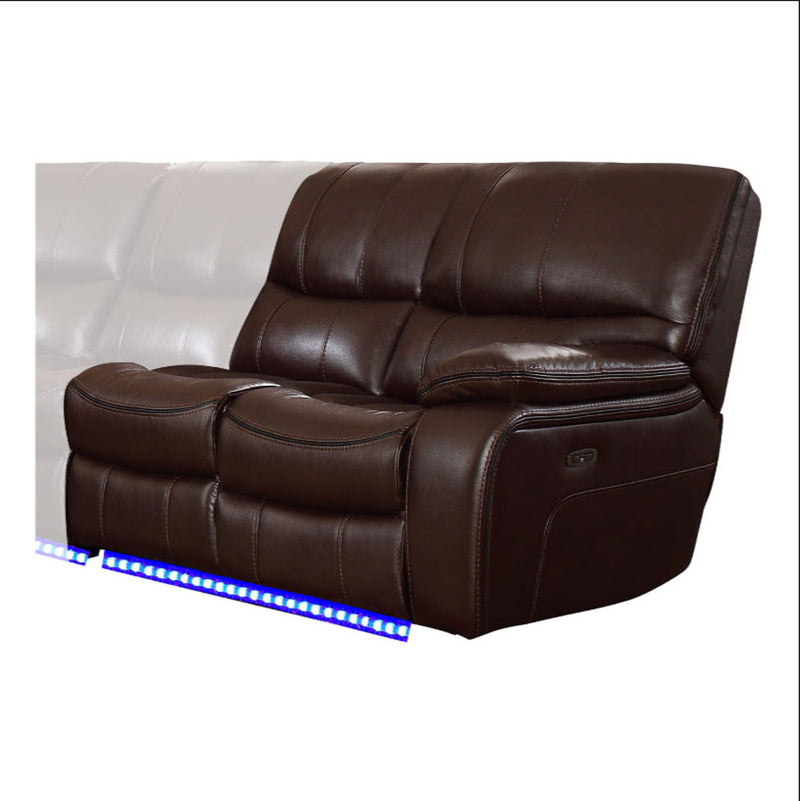 Homelegance Furniture Pecos Power Right Side Reclining Loveseat in Dark Brown 8480BRW-2RPD image