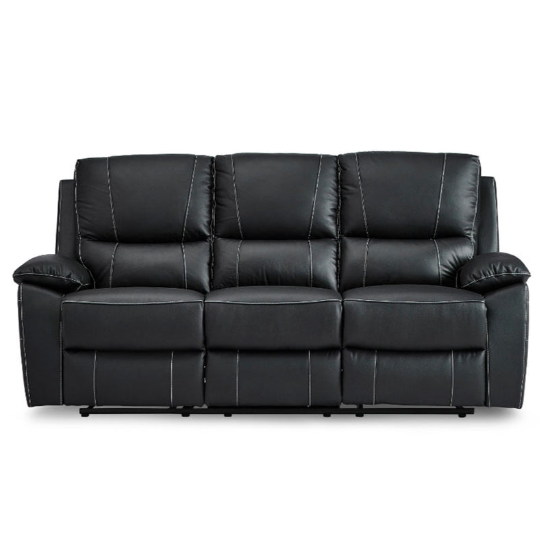 Homelegance Furniture Greeley Double Reclining Sofa in Black 8325BLK-3 image