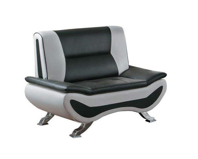 Homelegance Furniture Veloce Chair in Black/Ivory 8219-1 image